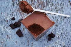 Organic chocolate mousse