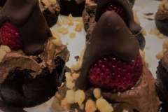 Kula strawberries covered with chocolate and Macademia nuts