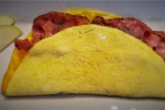 Ham and cheese omelette