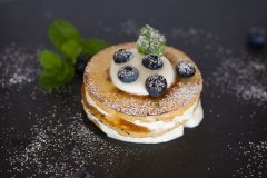 Blueberry pancakes