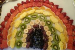 Rainbow fruit plate